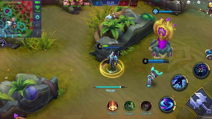 Newbie playing Mobile Legends (Saber)