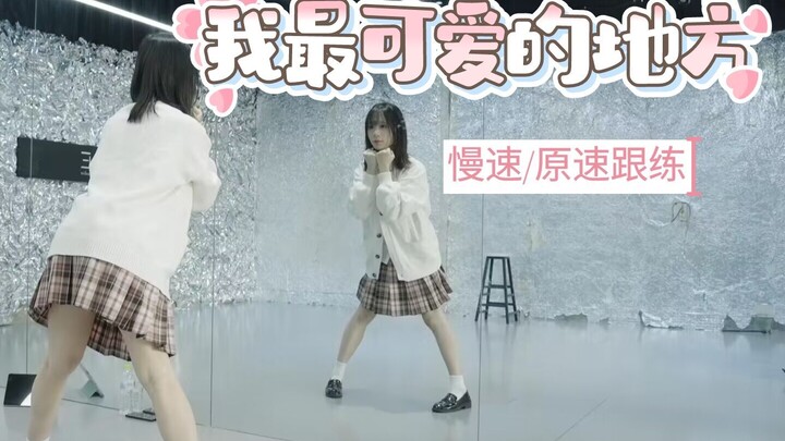【灼夭夭】我最可爱的地方 半曲慢速+原速跟练 镜面版||520了，我最可爱的地方你发现了嘛~