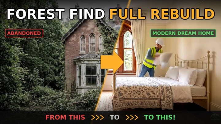 Abandoned Forest Mansion Rebuilt Into a Stunning Modern Dream Home | Full Restoration