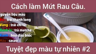 Cách làm Mứt Rau Câu tuyệt đẹp màu tự nhiên phần 2