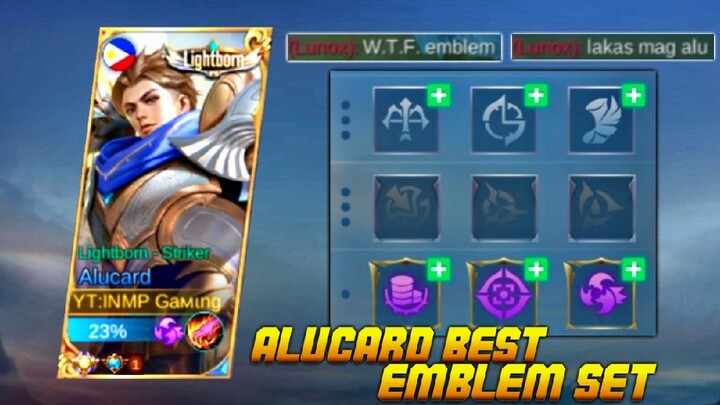 Alucard Best Emblem Set 2022 | Alucard Against 5 Mage | Mlbb