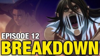 EREN'S WARHAMMER TITAN!! | Attack on Titan Season 4 Episode 12 Breakdown