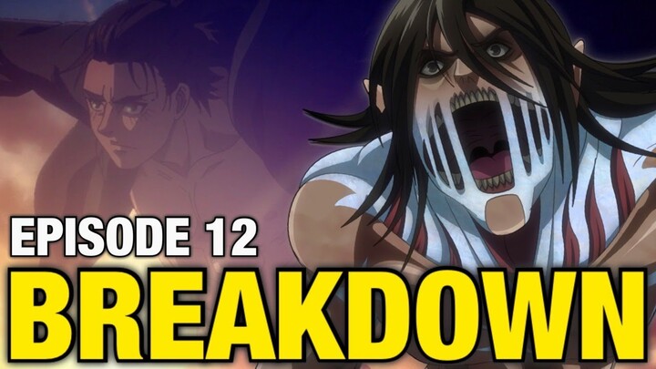 EREN'S WARHAMMER TITAN!! | Attack on Titan Season 4 Episode 12 Breakdown