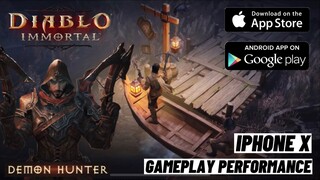Diablo Immortal - Demon Hunter Gameplay iPhone X Gaming Performance