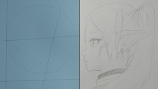 Tutorial Menggambar Frieren Mudah✨✨ | Frieren: After The End