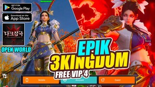 Rilis! Three Kingdoms of Darkness 3D Free VIP4+ Bisa Summon 70x - MMORPG Gameplay (Android/iOS)