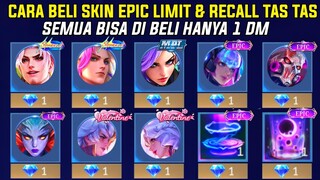 CARA BELI SKIN EPIC LIMIT DAN RECALL TAS TAS EPIC 1 DIAMOND ALL STAR SKIN EPIC 1 DIAMOND MLBB