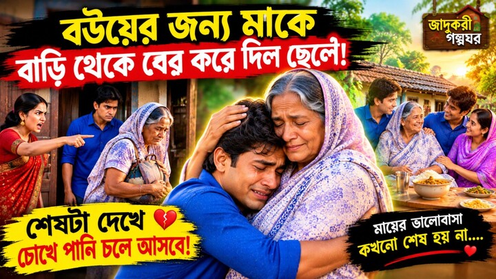 বউয়ের কথায় মাকে তাড়িয়ে দিল ছেলে, তারপর যা হলো সবাইকে কাঁদাবে | Emotional Bangla Story