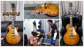 GIBSON R8 +Throbak SLE 101 + Wax potted removal and pick up cover installation.