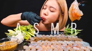 ASMR กินกุ้งดองน้ำปลา ดิบๆกรุบๆ | ASMR FRESH JUICY RAW PRAWNS FERMENTED IN THAI FISH SAUCE | FAHASMR