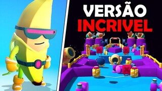 Um MAPA EXPLOSIVO e NOVAS SUPER SKINS BANANAS no Stumble Guys (Beta 0.47)