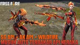 COMBO MEMATIKAN - SG API + AK API + BUNDLE WILDFIRE ! KOBARAN API SEMANGAT BOOYAH! FREE FIRE