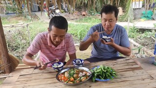 Phát hiện bầy cá đối mà chài dính cá chẽm. Cá chẽm kho cà nước dừa - Bin Đen Miền Tây # 103