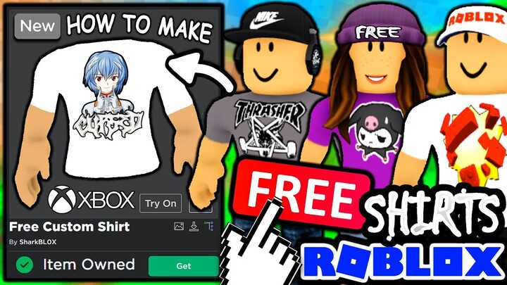 THE LATEST 100% FREE SHIRT AVATAR TRICKS! (ROBLOX R$0 CLOTHING)