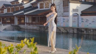 Gadis naga kecil yang tersesat ke selatan Sungai Yangtze❤Adik cheongsam menampilkan tarian [Danqing]