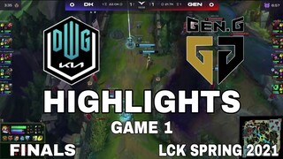 Highlight DK vs GEN Game 1 Chung Kết LCK Mùa Xuân 2021 Finals LCK Spring 2021 Damwon KIA vs Gen G