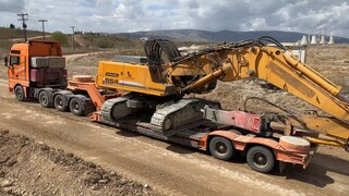 Loading & Transporting The Liebherr 954 With Hydr. Hammer - Sotiriadis_Labrianid