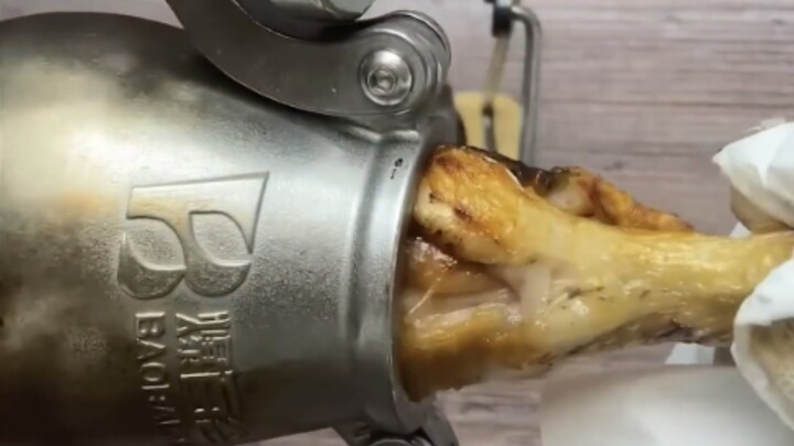 Mesin popcorn memanggang paha ayam dalam 30 detik 🍗