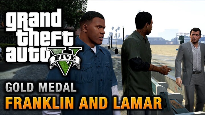 GTA 5 - Intro & Mission #1 - Franklin and Lamar [100% Gold Medal Walkthrough]