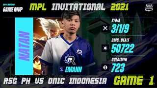 [TAGALOG] RSG PH VS ONIC INDO GAME 1 | MPL INVITATIONAL | DAY 4 | QUARTERFINALS | MPLI