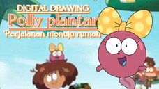 "Perjalanan menuju rumah". (Polly plantar digital drawing).