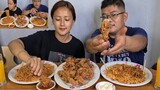 😍Fried Chicken, Spicy Ramen🔥 & New Pasta Ramen Mukbang | K lets eat