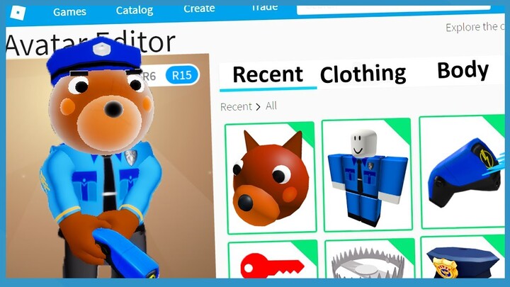 ROBLOX PIGGY BOOK 2 But I am OFFICER DOGGY