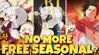 YAMI & LUCK NEED TO DROP EARLY ON GLOBAL BUT NOW THERE IS NO FREE SEASONAL 🤔  -Black Clover Mobile