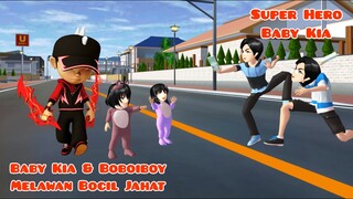 Baby Kia & Boboiboy Melawan Bocil Super Jahat | Super Hero Baby Kia | Drama Sakura School Simulator