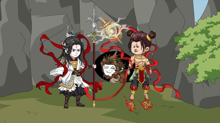 Wukong terjebak di Gunung Wuxing lagi, Nezha dan Yang Jian mencari air suci