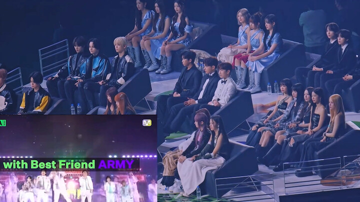 It’s so satisfying to see the idols in the audience reacting to my main act’s performance and result