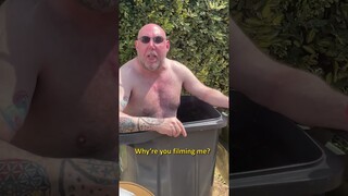 Angry man made a swimming pool in his bin | Reaction World Shorts