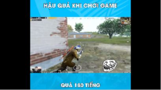 Hậu quả khi chơi game quá 180h