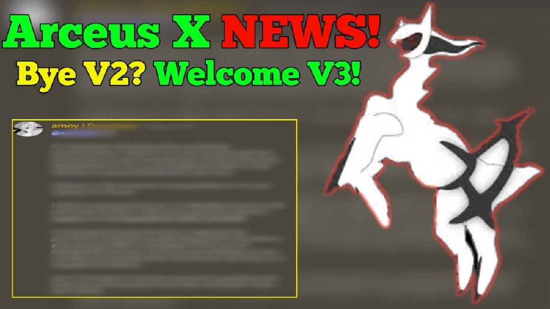 Roblox Arceus X NEWS! Welcome V3! - BiliBili