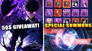 [Solo Leveling Arise] This NEW Special Summons are pretty CRAZY!!! (also 50$ Giveaway!)