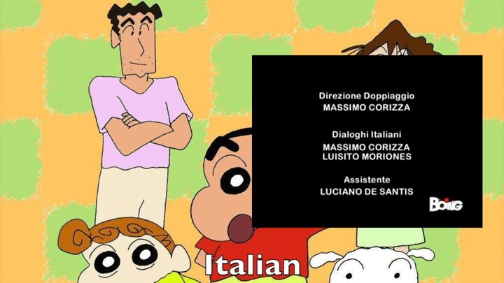 Crayon Shin-chan Party Join Us Multilanguage Comparison