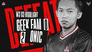 ONIC BERMAIN CUKUP BAIK GEEK MLBB TAKLUK | HIGHLIGHT MPLIDS9