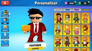 Skins de YOUTUBERS no Stumble Guys