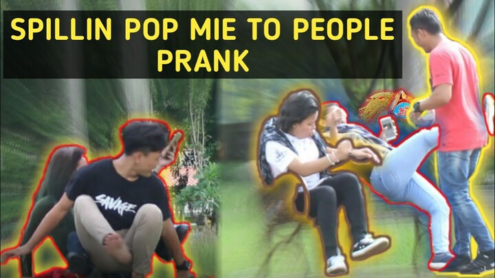 PRANK TUMPAHIN POP MIE KE ORANG - NGAKAK ABIS GANGST JAKARTA - PRANKS INDONESIA