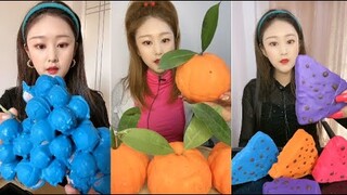 Thánh Ăn Đá Lạnh Như Ăn Kẹo Ngọt, Ăn Trái Cây Bộc Chocola - ASMR Ice Crunchy Eating sound#67