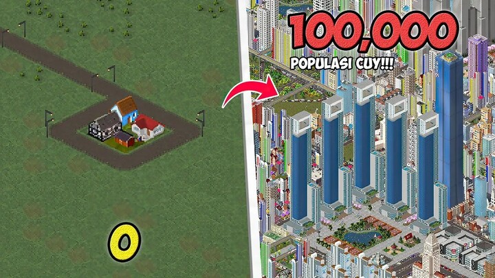 Gua Membangun Kota Dari 0 Sampai 100,000 POPULASI di TheoTown
