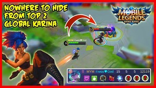 Hunting Down the Enemy! Top 2 Global Karina - Mobile Legends - MLBB