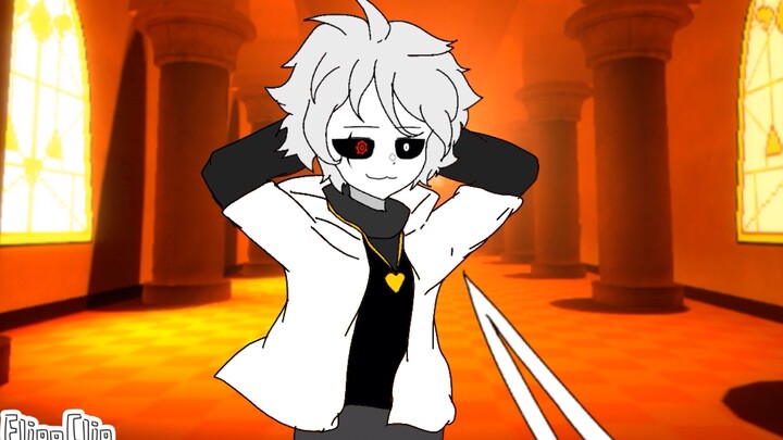 躲闪搖，但是是Underverse Cross Sans VS XChara