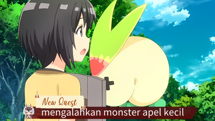mengalahkan monster apel kecil yang lucu🥰