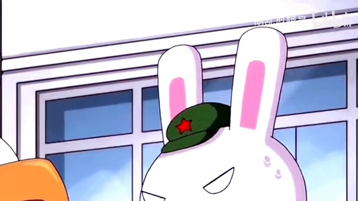 The cute rabbit has a little money, and doesn't want to bother with the eagle sauce...