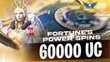 $60.000 UC FORTUNE POWER SPIN | ALL 8 MYTHICS | SKYLIGHTZ GAMING SPIN CONTENT | PUBG MOBILE