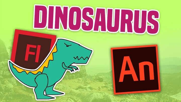 Membuat Animasi Dinasaurus Berjalan | Adobe Animate CC 2018