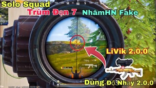 PUBG Mobile | Dùng Độ Nhạy 2.0.0 Cùng ComBo Beryl X6 -Solo Squad LiVik 2.0.0 Máp Toàn Việt Nam