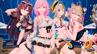 [Honkai Impact3MMD]ปาร์ตี้คืนนี้[ชุดว่ายน้ำ Alicia, Padofelis, Eden, Velvet]