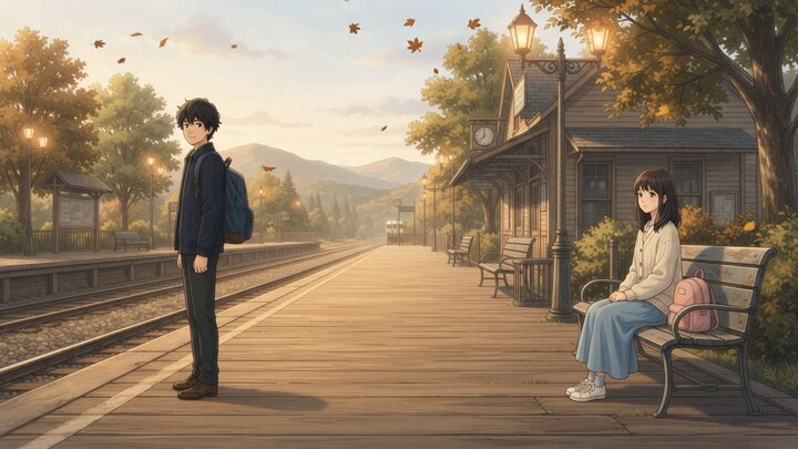 They Met on a Train… and Found Something Beautiful ❤️🚆 | Ghibli-Style Love Story